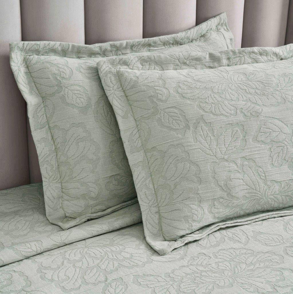 Cotton Bedspread Sets 3-Piece Hibiscus Floral Jacquard Matelassé - Bedspread by Superior Brand