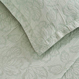 Cotton Bedspread Sets 3-Piece Hibiscus Floral Jacquard Matelassé - Bedspread by Superior Brand