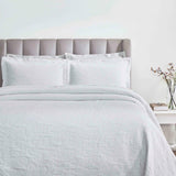 Cotton Bedspread Sets 3-Piece Hibiscus Floral Jacquard Matelassé - Bedspread by Superior Brand