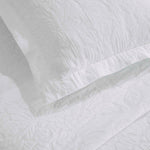 Cotton Bedspread Sets 3-Piece Hibiscus Floral Jacquard Matelassé - Bedspread by Superior Brand