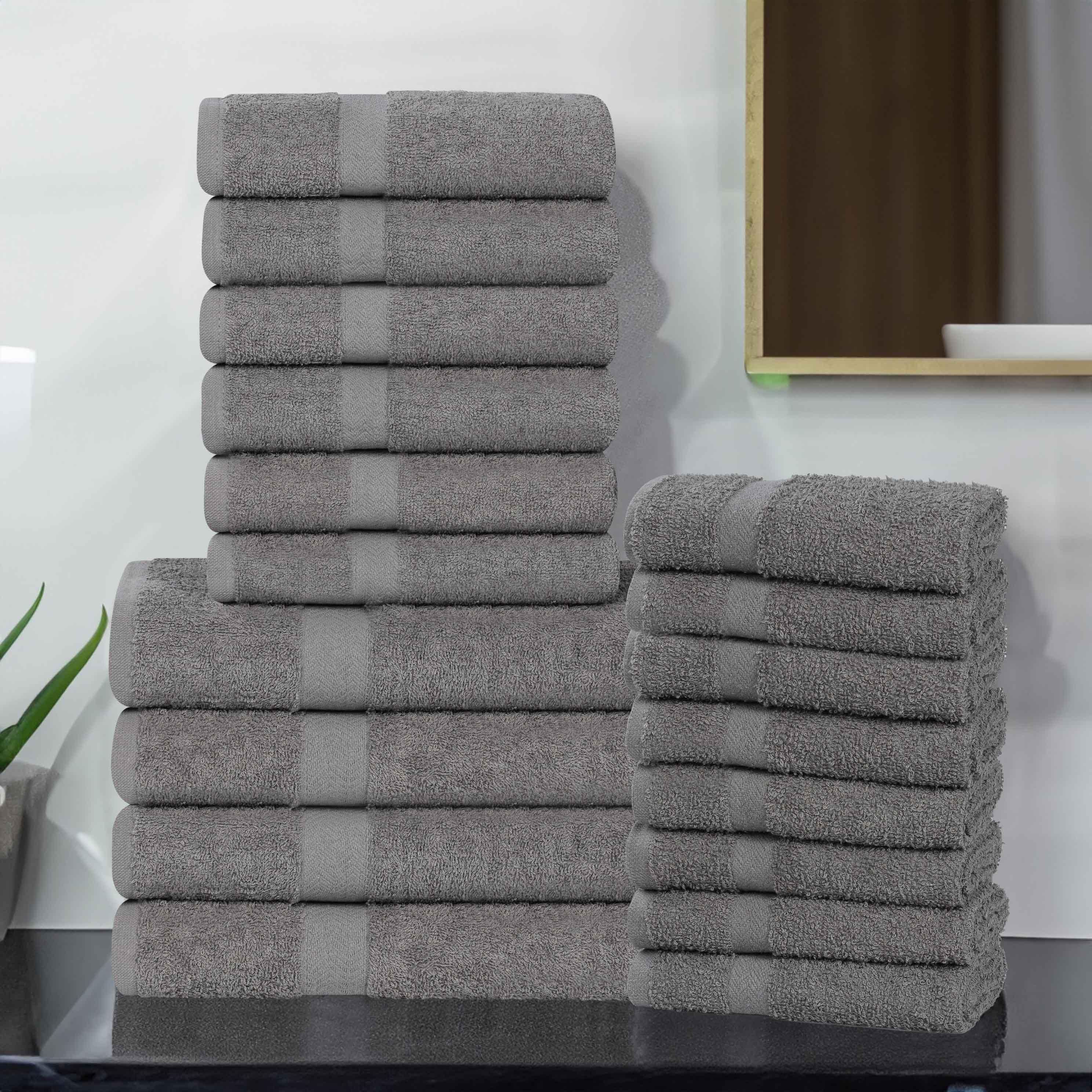 Highly Absorbent Eco-Friendly Soft Cotton 18 Piece Towel Set - Towel Set by Superior Brand