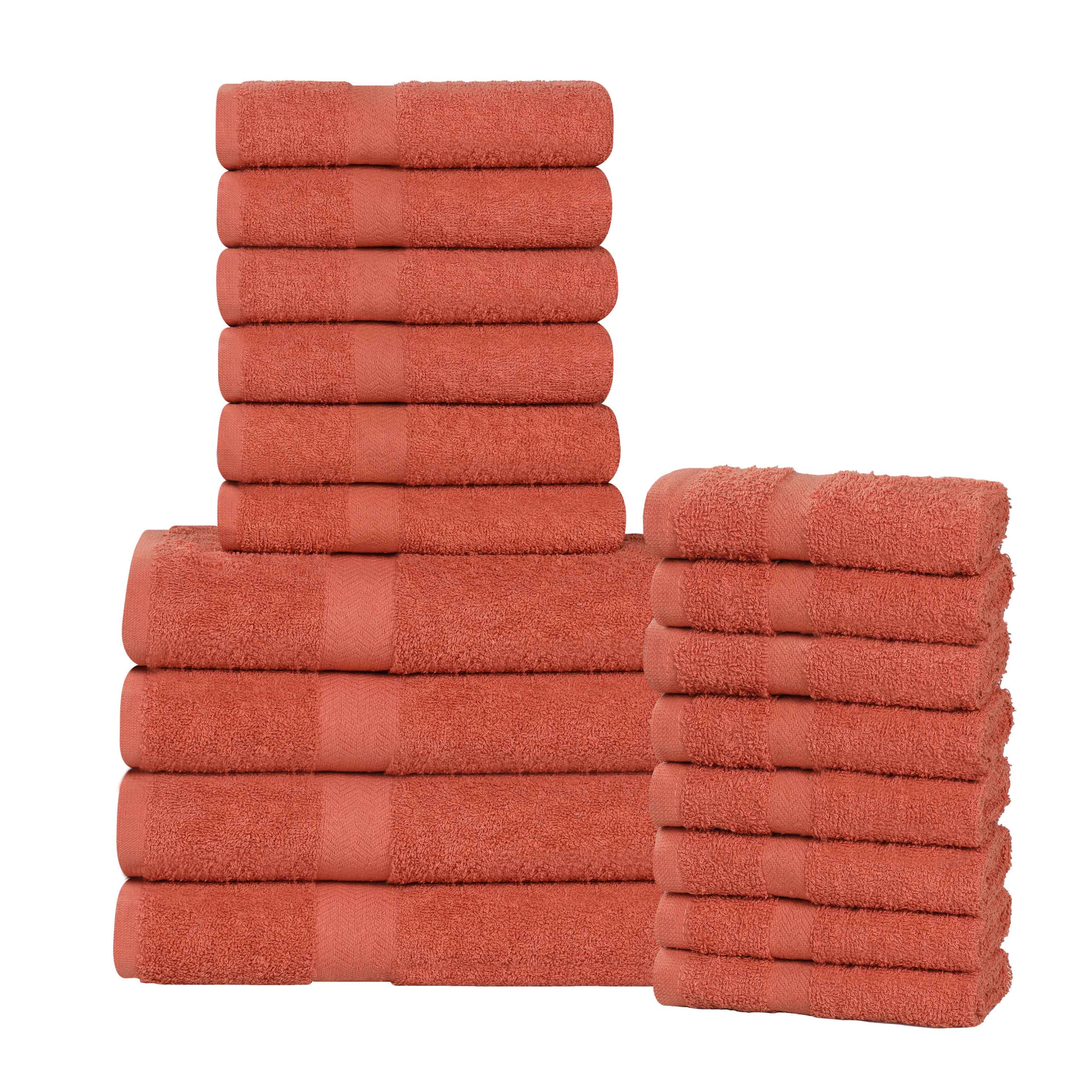 Highly Absorbent Eco-Friendly Soft Cotton 18 Piece Towel Set - Towel Set by Superior Brand