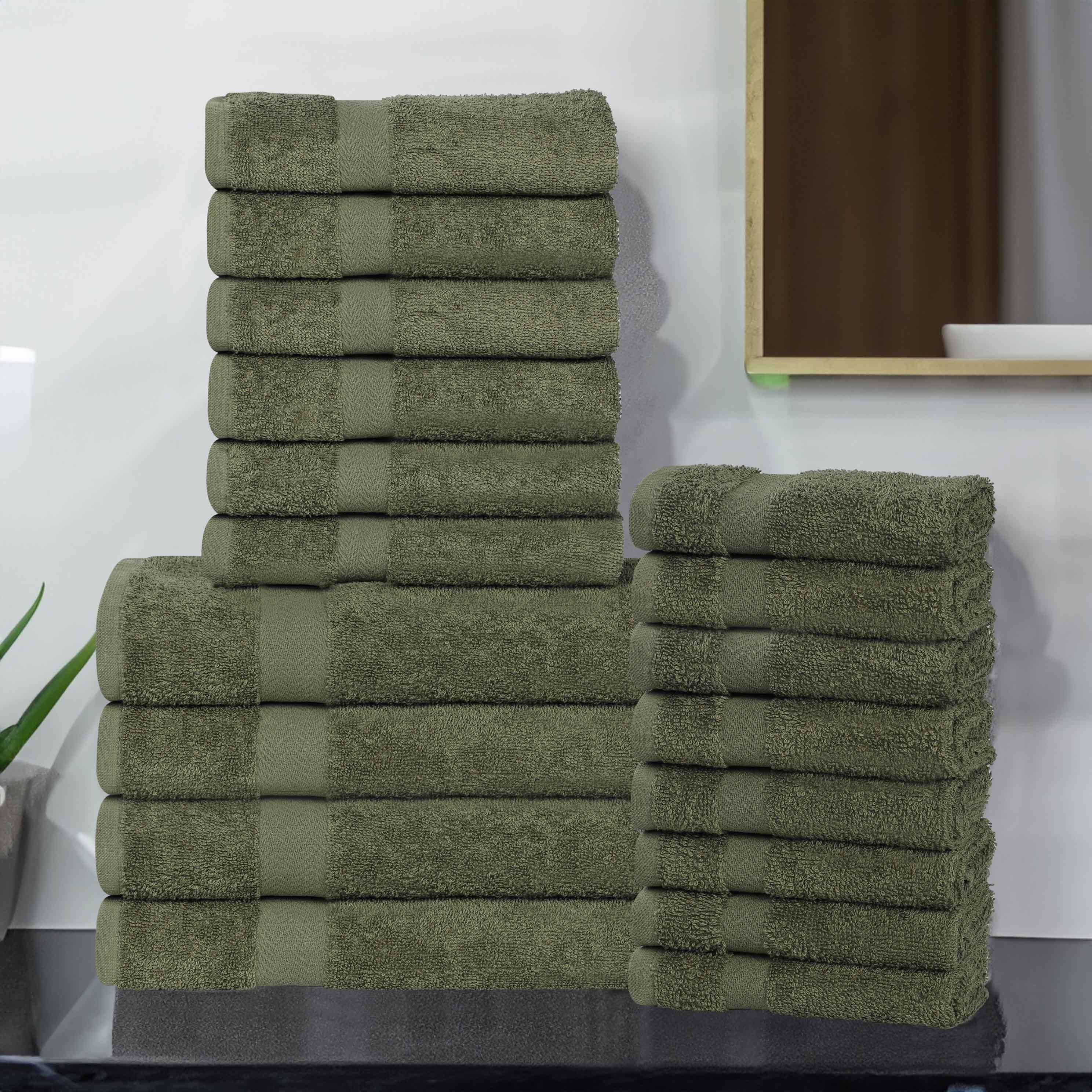 Highly Absorbent Eco-Friendly Soft Cotton 18 Piece Towel Set - Towel Set by Superior Brand