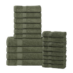 Highly Absorbent Eco-Friendly Soft Cotton 18 Piece Towel Set - Towel Set by Superior Brand