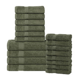 Highly Absorbent Eco-Friendly Soft Cotton 18 Piece Towel Set - Towel Set by Superior Brand