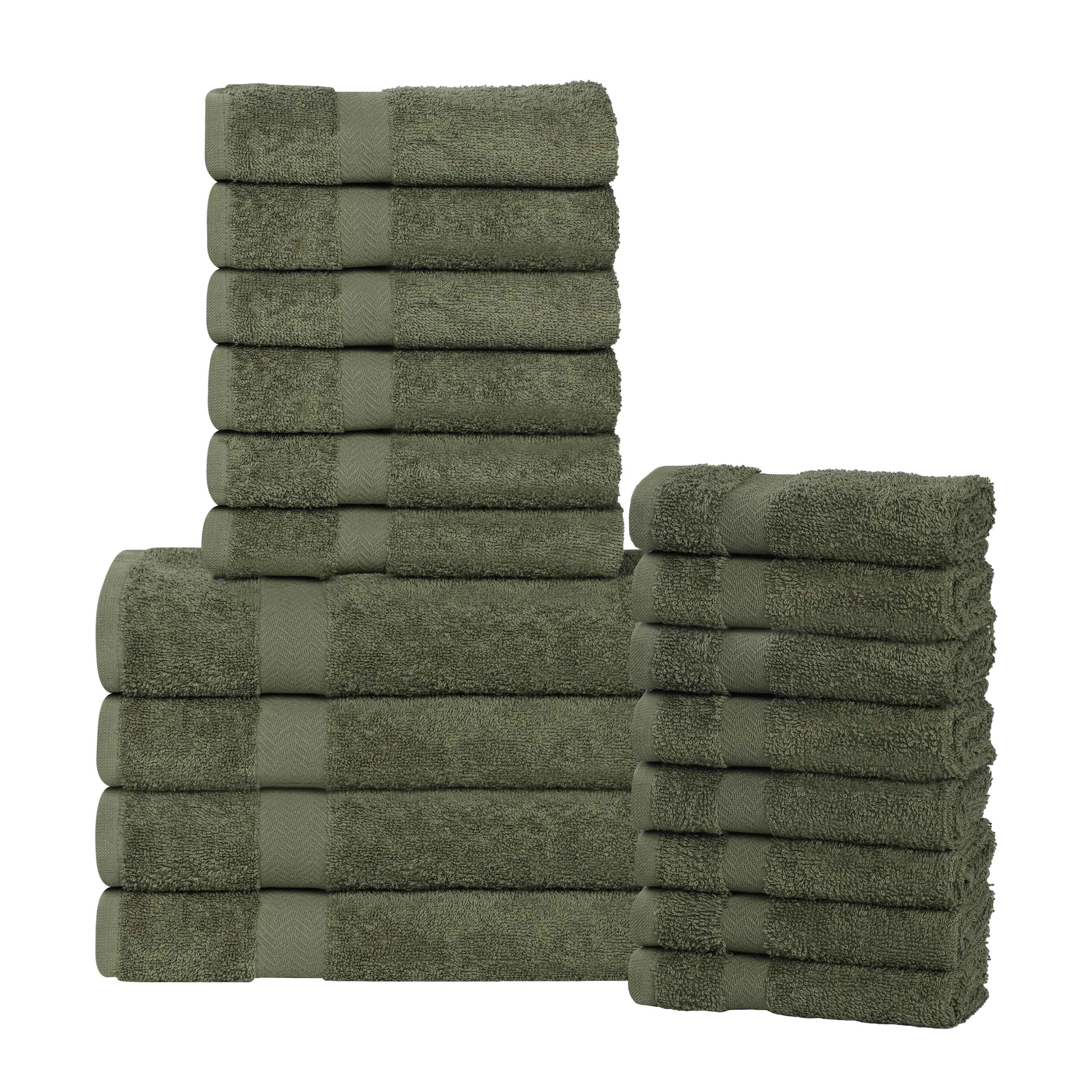 Highly Absorbent Eco-Friendly Soft Cotton 18 Piece Towel Set - Towel Set by Superior Brand