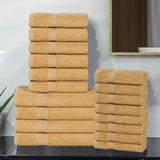 Highly Absorbent Eco-Friendly Soft Cotton 18 Piece Towel Set - Towel Set by Superior Brand
