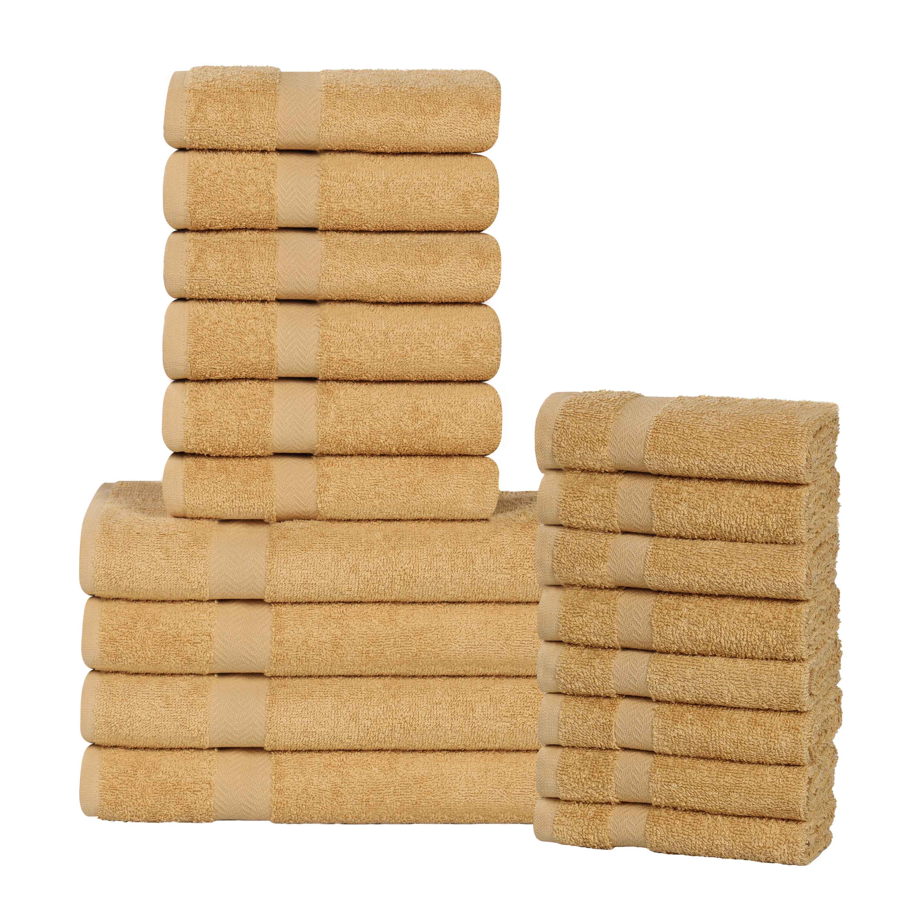 Highly Absorbent Eco-Friendly Soft Cotton 18 Piece Towel Set - Towel Set by Superior Brand