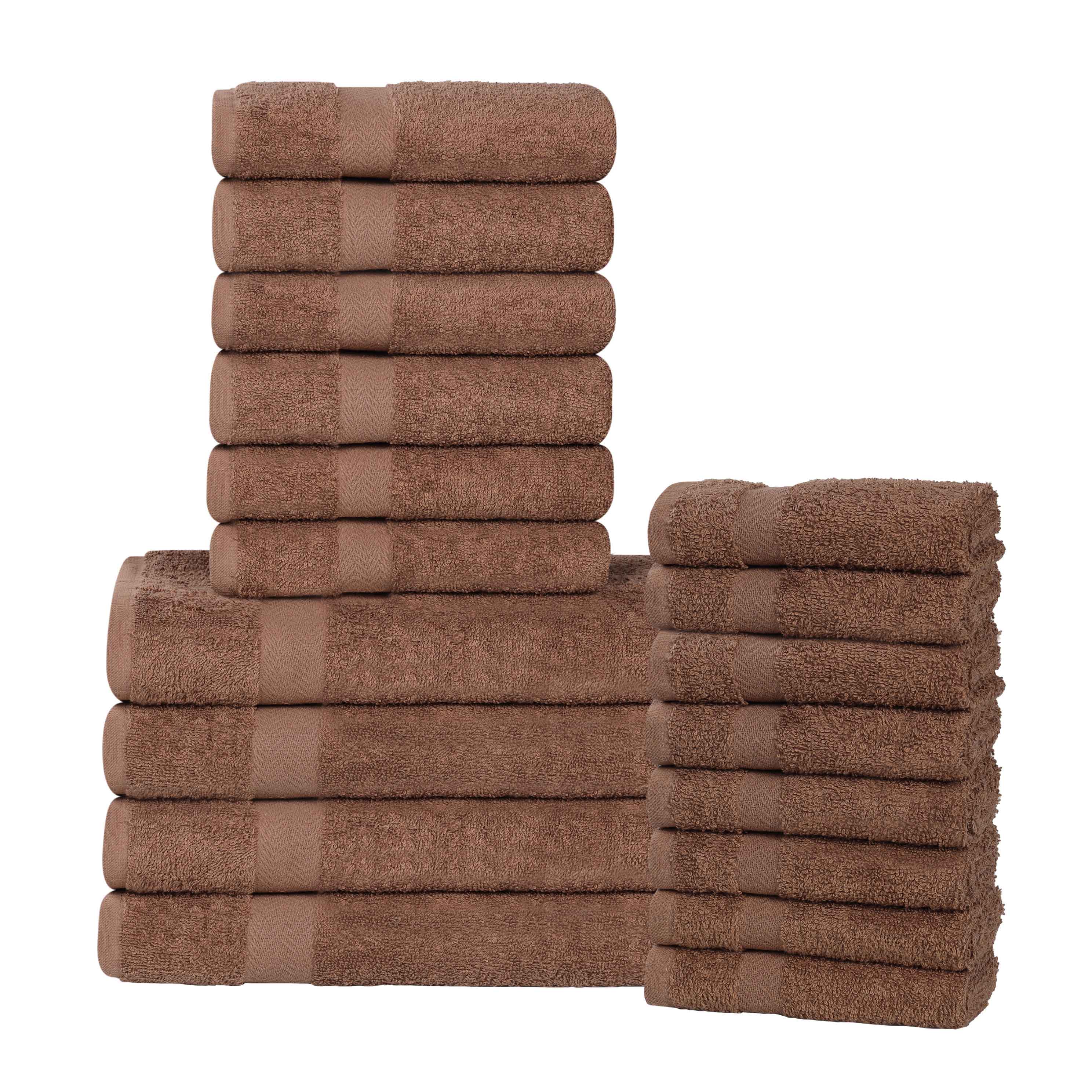 Highly Absorbent Eco-Friendly Soft Cotton 18 Piece Towel Set - Towel Set by Superior Brand