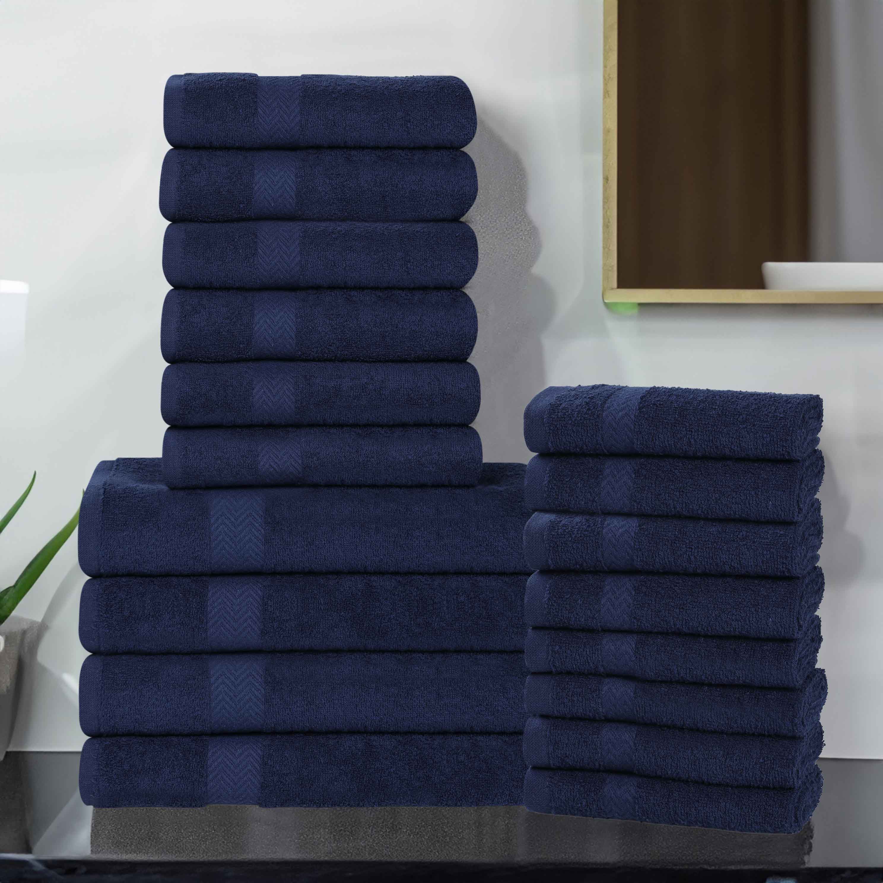 Highly Absorbent Eco-Friendly Soft Cotton 18 Piece Towel Set - Towel Set by Superior Brand