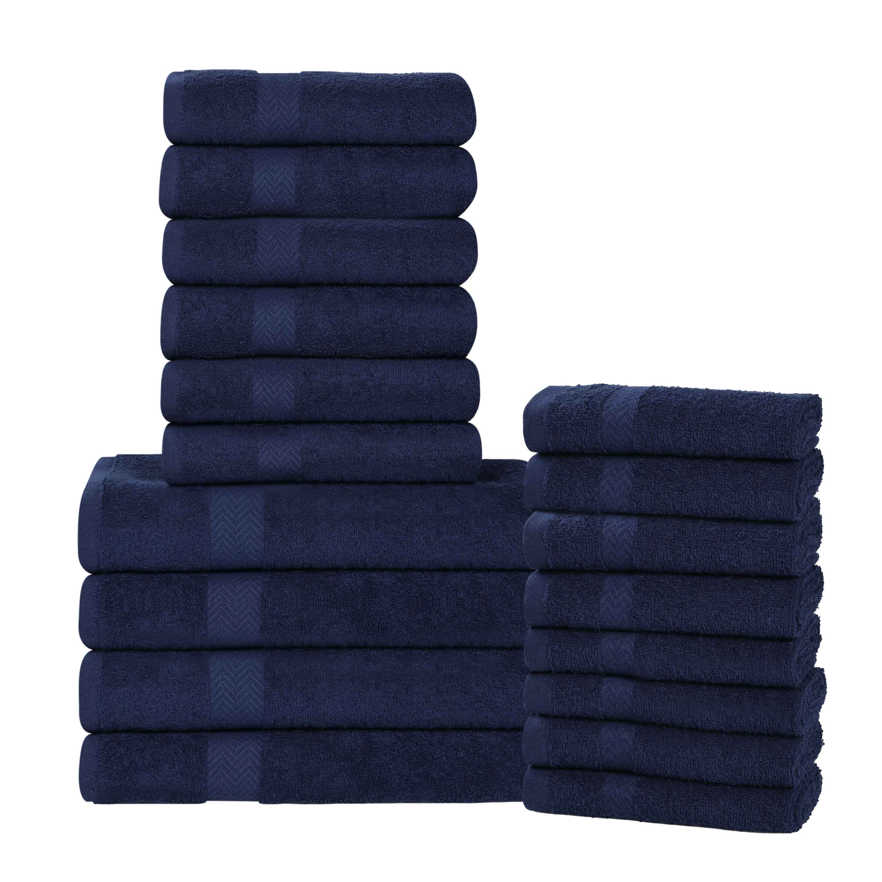 Highly Absorbent Eco-Friendly Soft Cotton 18 Piece Towel Set - Towel Set by Superior Brand