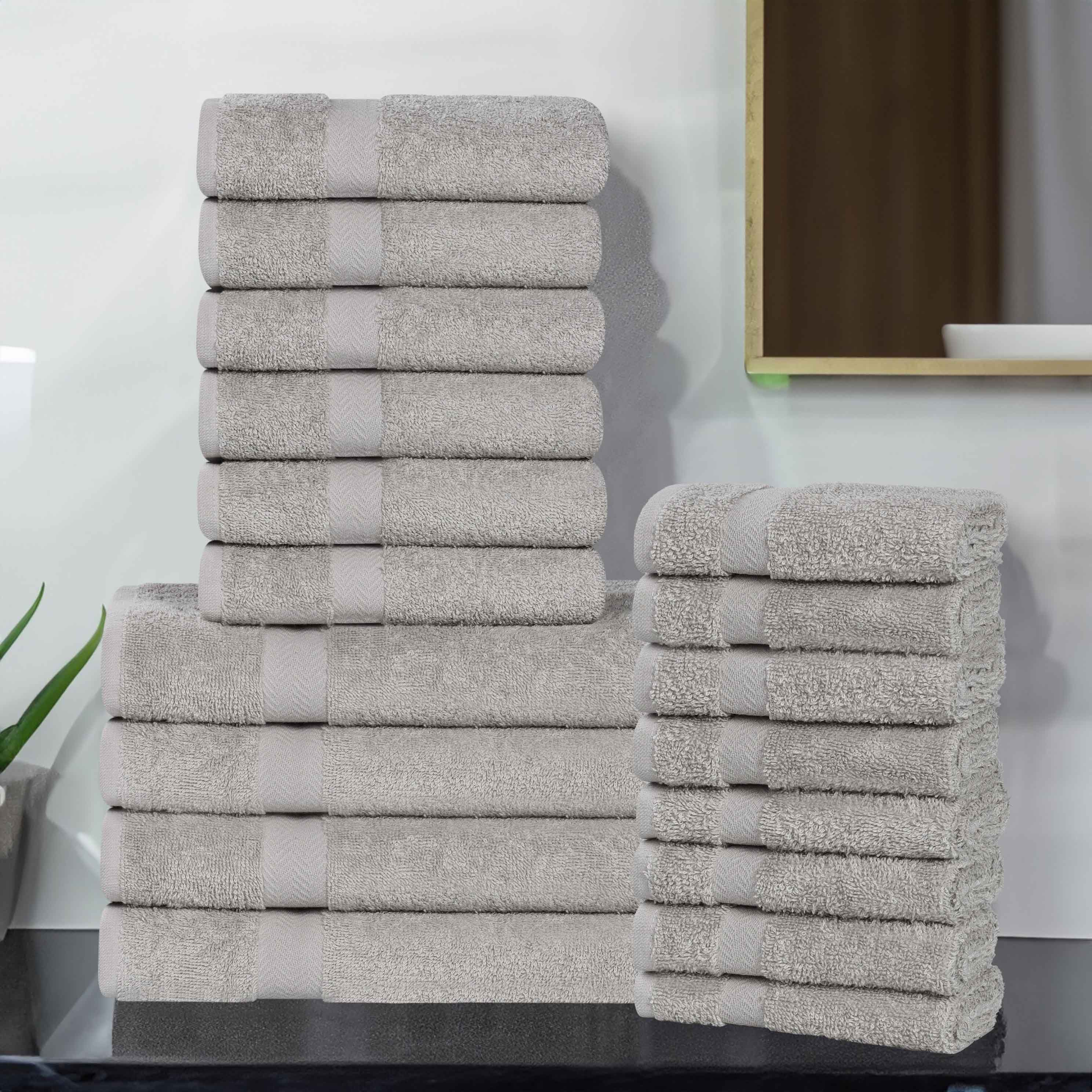 Highly Absorbent Eco-Friendly Soft Cotton 18 Piece Towel Set - Towel Set by Superior Brand
