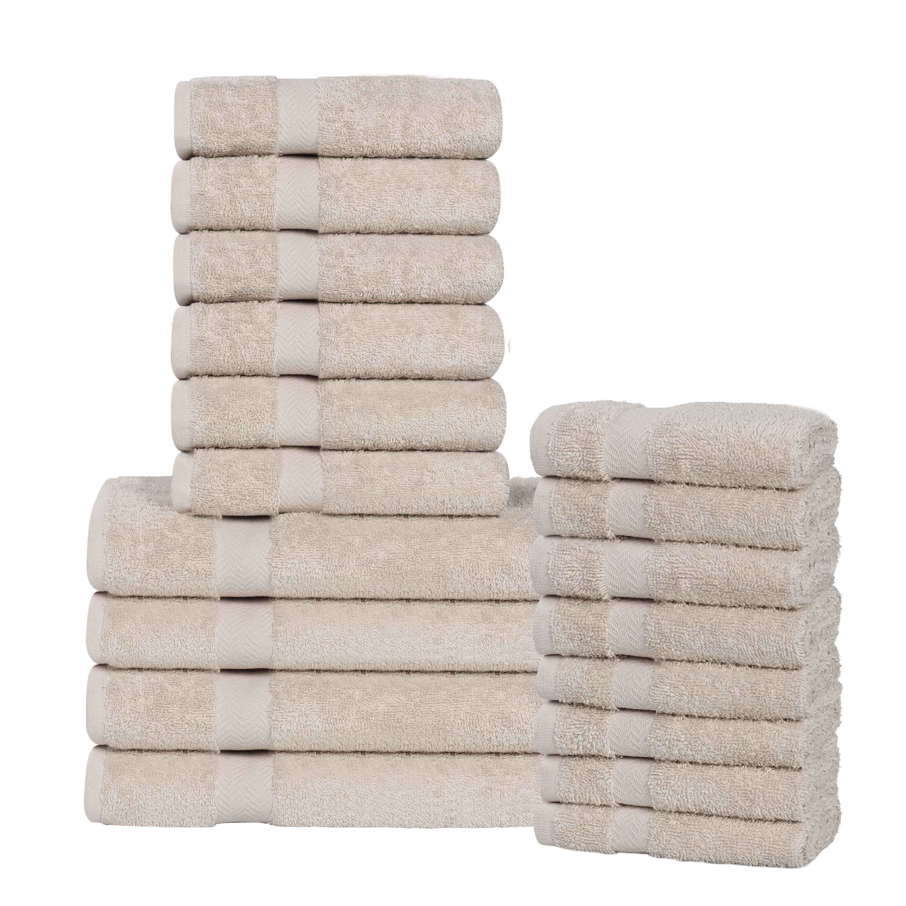 Highly Absorbent Eco-Friendly Soft Cotton 18 Piece Towel Set - Towel Set by Superior Brand