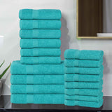 Highly Absorbent Eco-Friendly Soft Cotton 18 Piece Towel Set - Towel Set by Superior Brand