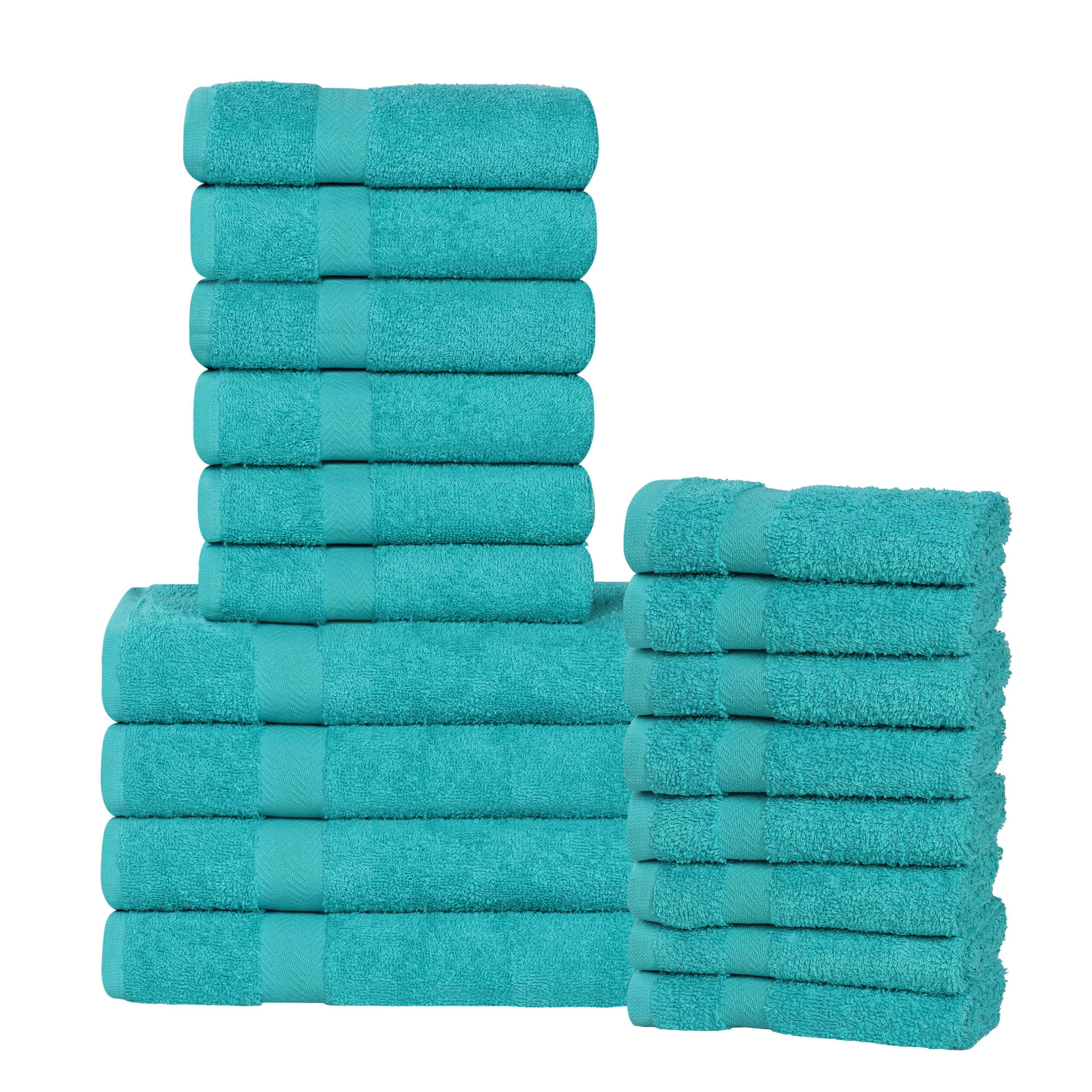 Highly Absorbent Eco-Friendly Soft Cotton 18 Piece Towel Set - Towel Set by Superior Brand