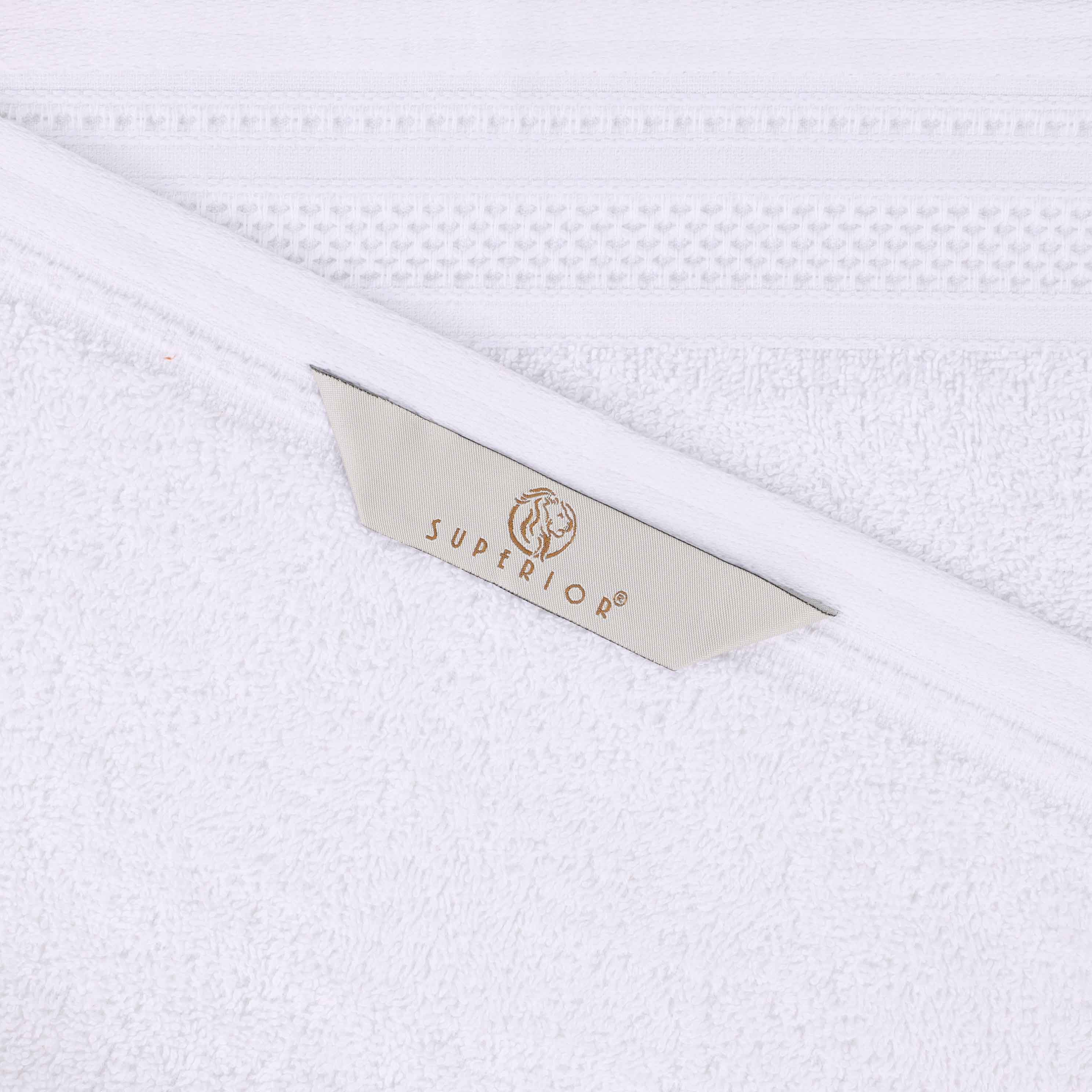 Cotton Waffle Border Towel Set 12-Piece - Honeycomb - Towel Set by Superior Brand