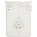 100% Cotton Hyacinth Floral Embroidered Duvet Cover Set - Duvet Cover Set by Superior Brand
