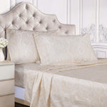 600 Thread Count Paisley Cotton Sheets - Deep Pocket - Sheet Set by Superior Brand