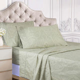 600 Thread Count Paisley Cotton Sheets - Deep Pocket - Sheet Set by Superior Brand