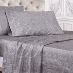 600 Thread Count Paisley Cotton Sheets - Deep Pocket - Sheet Set by Superior Brand