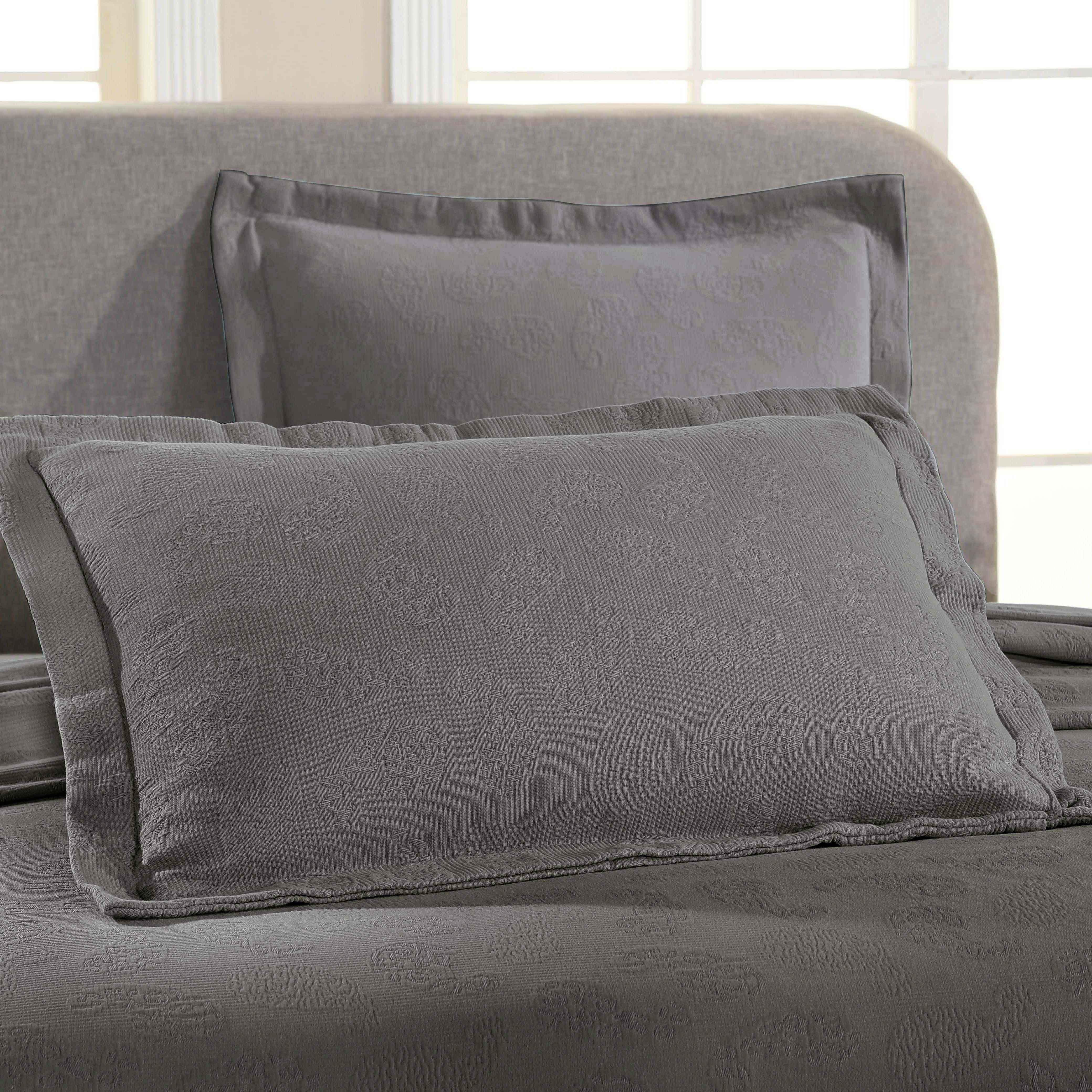 Lightweight Cotton Bedspread Set 3-Piece Paisley Jacquard Matelassé - Bedspread by Superior Brand