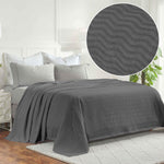 Jena Cotton Textured Chevron Lightweight Woven Blanket - Blanket by Superior Brand