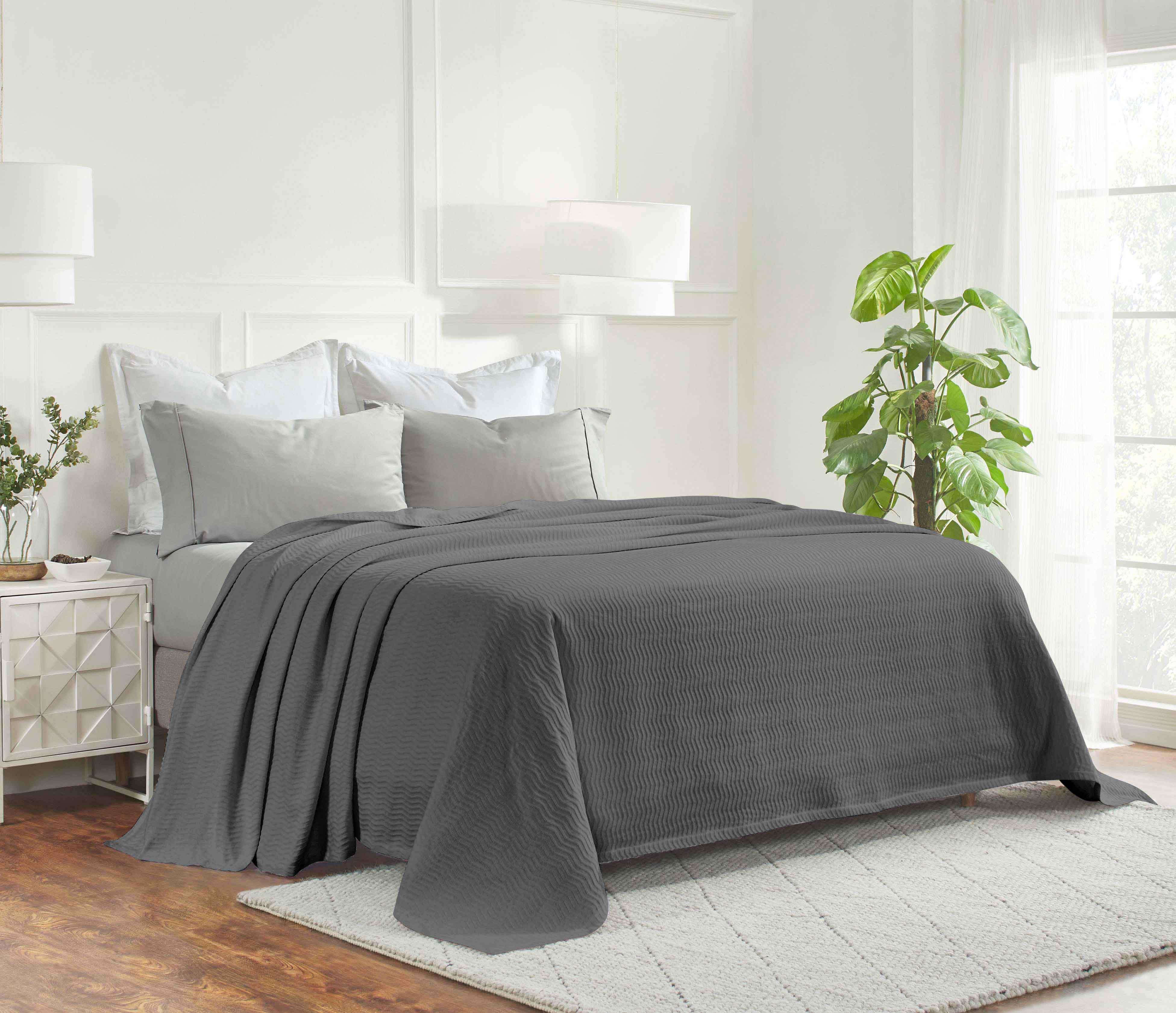 Jena Cotton Textured Chevron Lightweight Woven Blanket - Blanket by Superior Brand