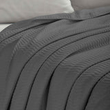 Jena Cotton Textured Chevron Lightweight Woven Blanket - Blanket by Superior Brand