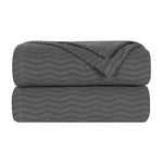 Jena Cotton Textured Chevron Lightweight Woven Blanket - Blanket by Superior Brand