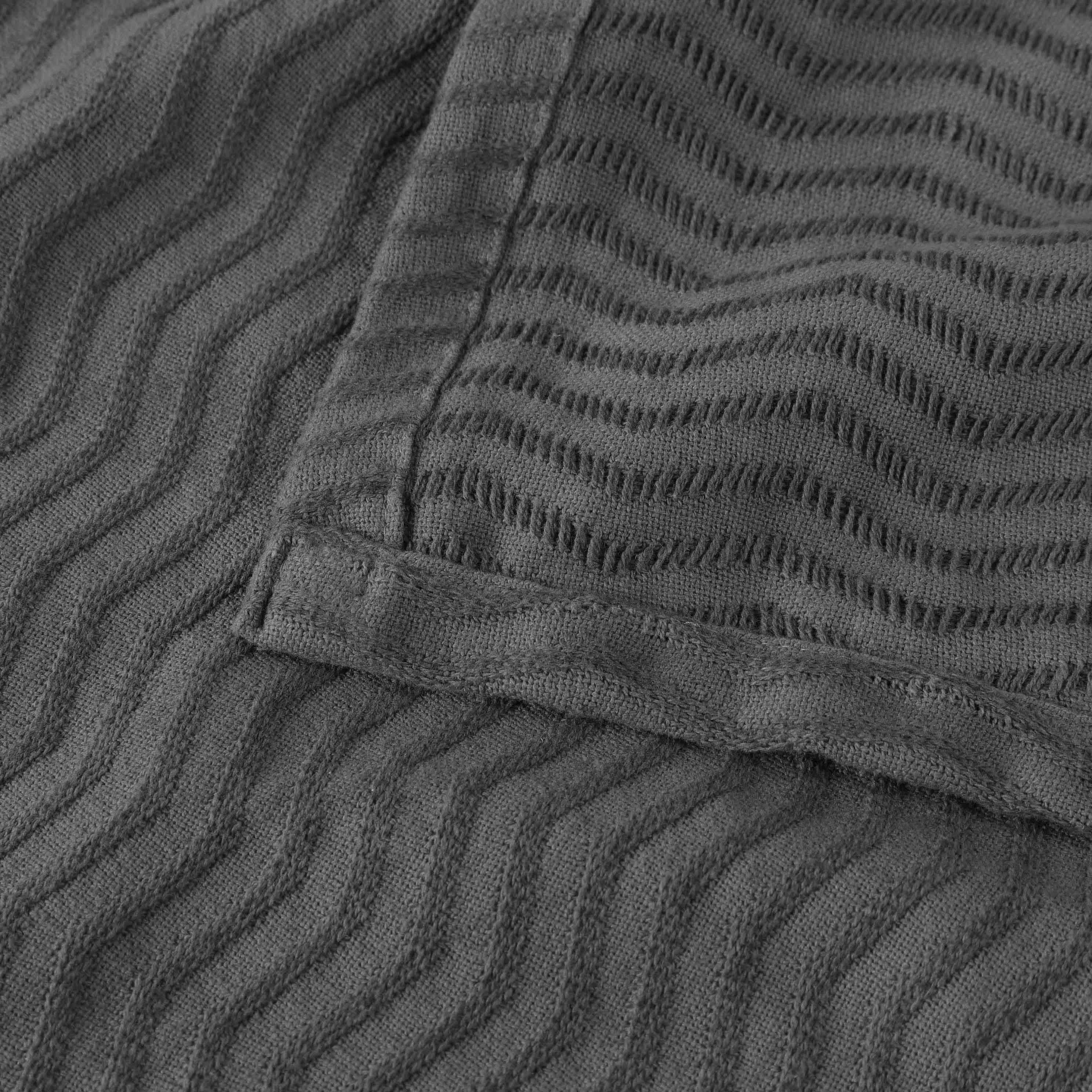 Jena Cotton Textured Chevron Lightweight Woven Blanket - Blanket by Superior Brand
