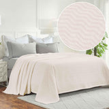 Jena Cotton Textured Chevron Lightweight Woven Blanket - Blanket by Superior Brand