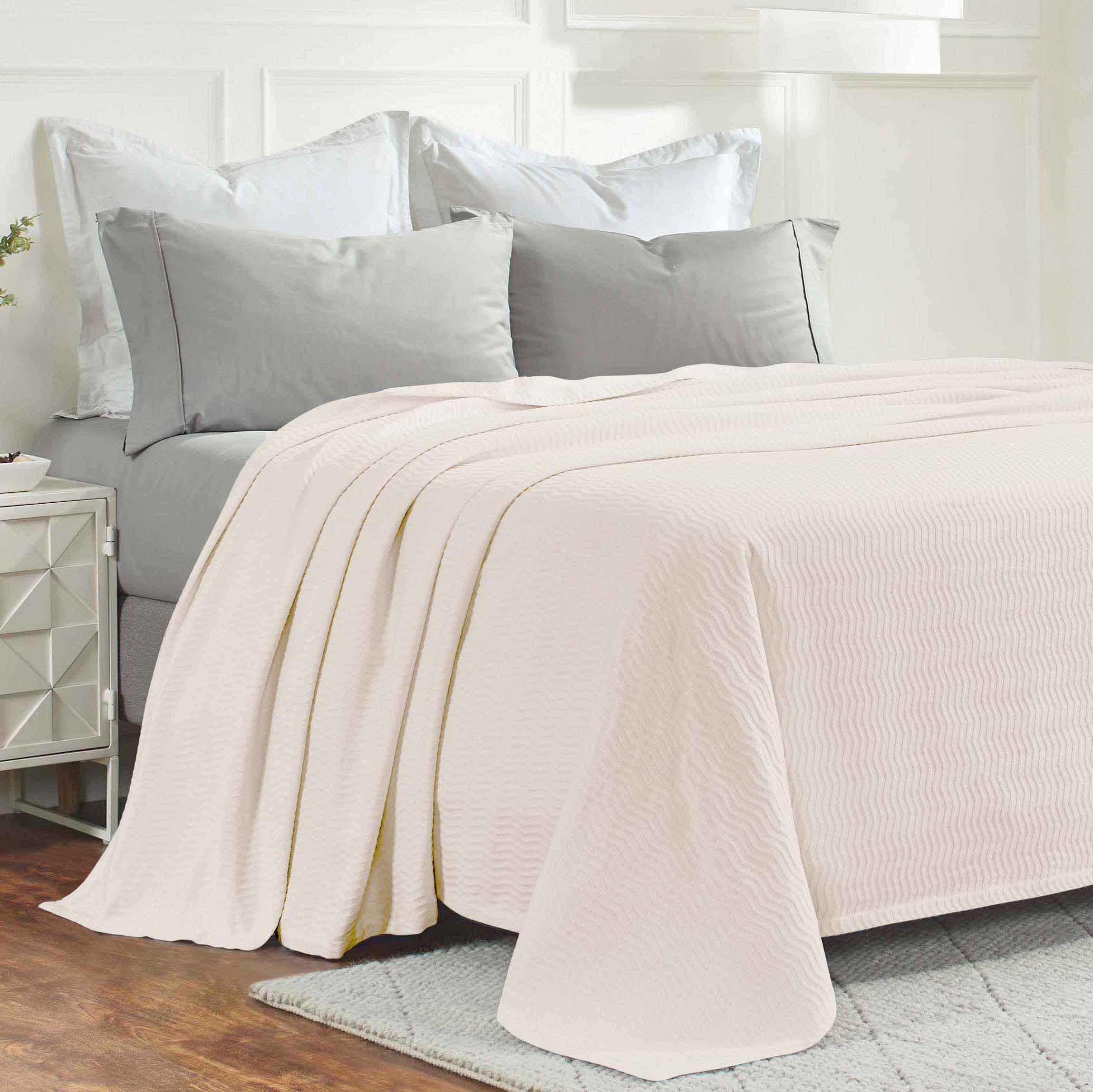 Jena Cotton Textured Chevron Lightweight Woven Blanket - Blanket by Superior Brand
