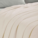 Jena Cotton Textured Chevron Lightweight Woven Blanket - Blanket by Superior Brand