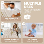 Jena Cotton Textured Chevron Lightweight Woven Blanket - Blanket by Superior Brand