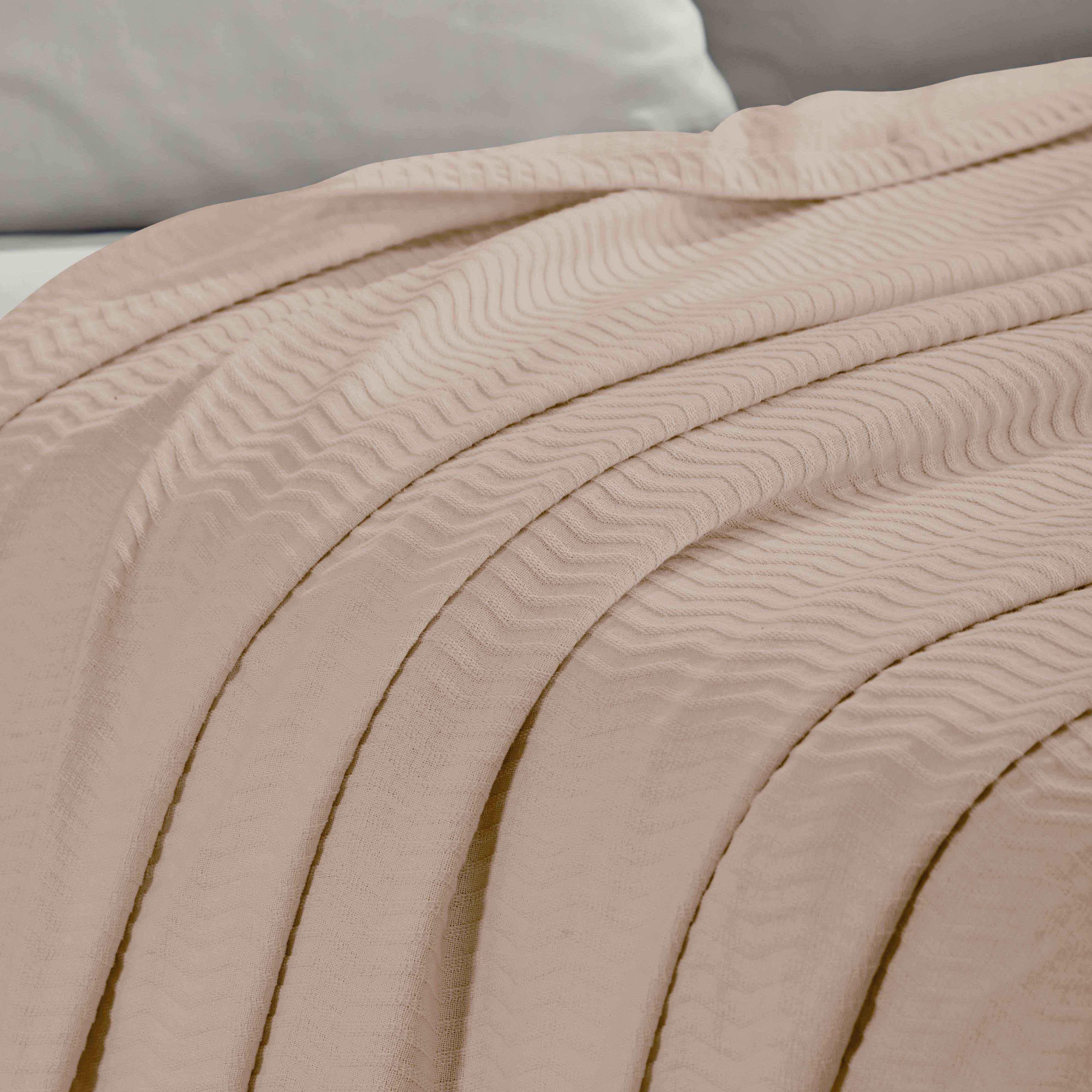Jena Cotton Textured Chevron Lightweight Woven Blanket - Blanket by Superior Brand