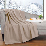 Jena Cotton Textured Chevron Lightweight Woven Blanket - Blanket by Superior Brand