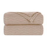 Jena Cotton Textured Chevron Lightweight Woven Blanket - Blanket by Superior Brand