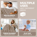 Jena Cotton Textured Chevron Lightweight Woven Blanket - Blanket by Superior Brand