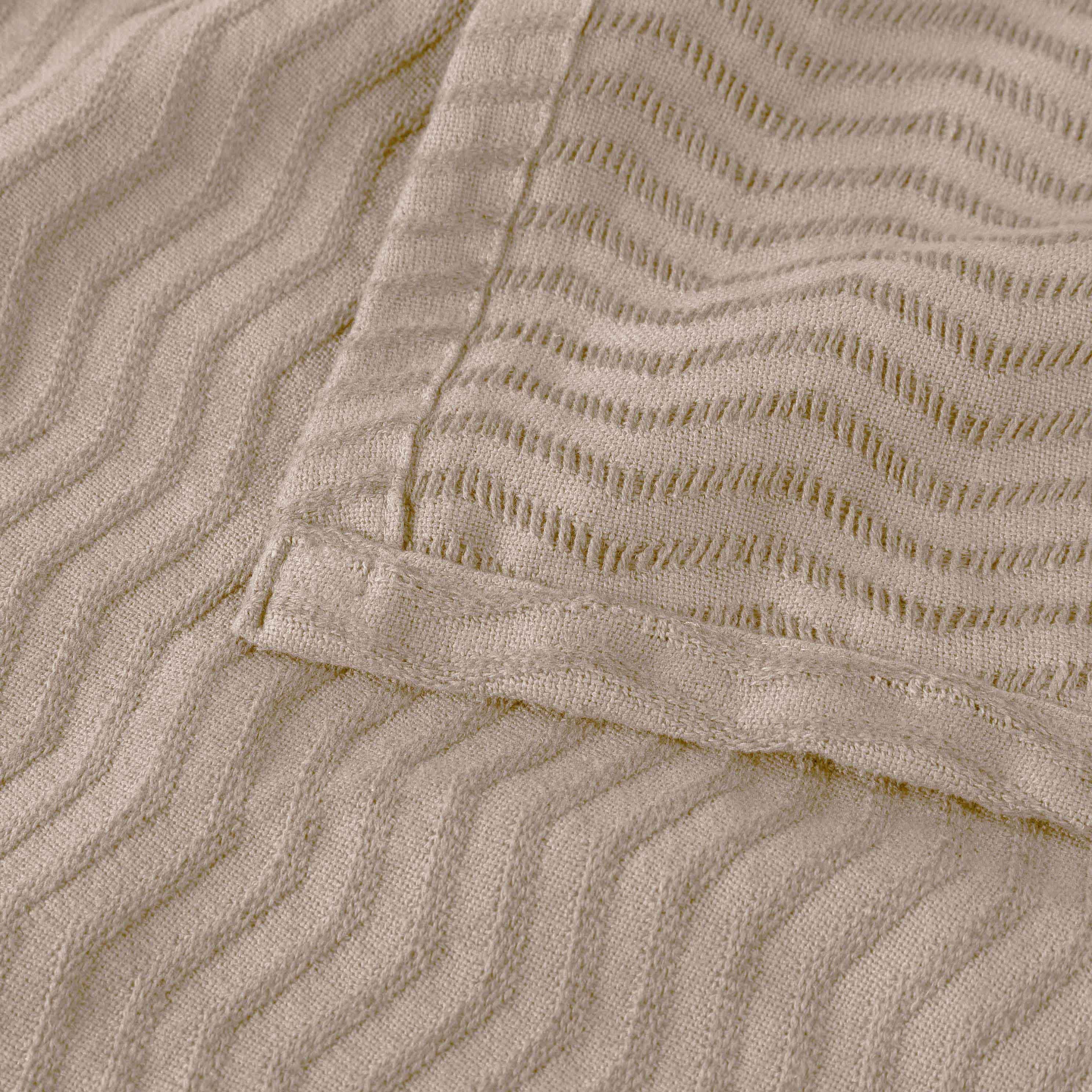 Jena Cotton Textured Chevron Lightweight Woven Blanket - Blanket by Superior Brand