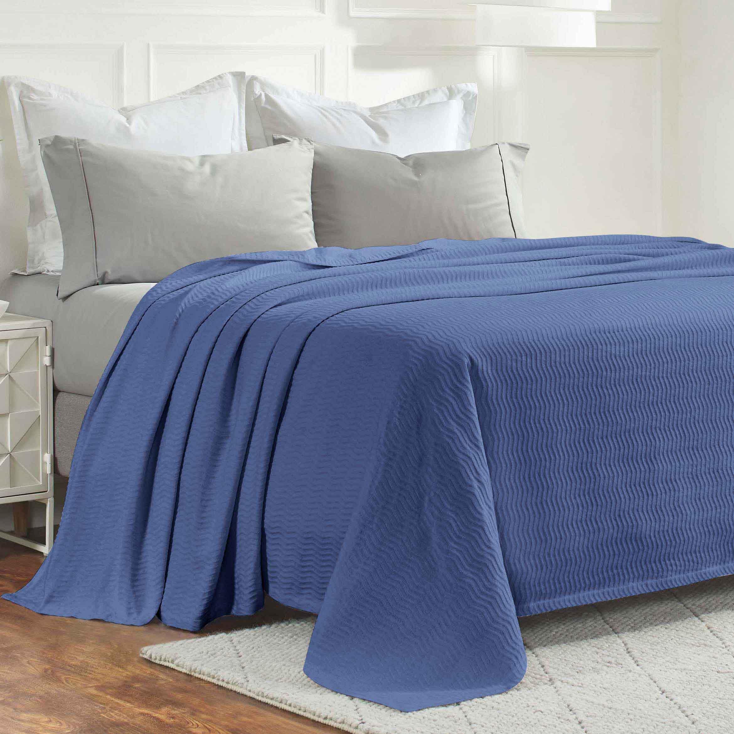 Jena Cotton Textured Chevron Lightweight Woven Blanket - Blanket by Superior Brand