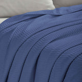 Jena Cotton Textured Chevron Lightweight Woven Blanket - Blanket by Superior Brand