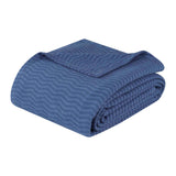 Jena Cotton Textured Chevron Lightweight Woven Blanket - Blanket by Superior Brand