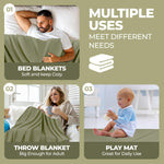 Jena Cotton Textured Chevron Lightweight Woven Blanket - Blanket by Superior Brand