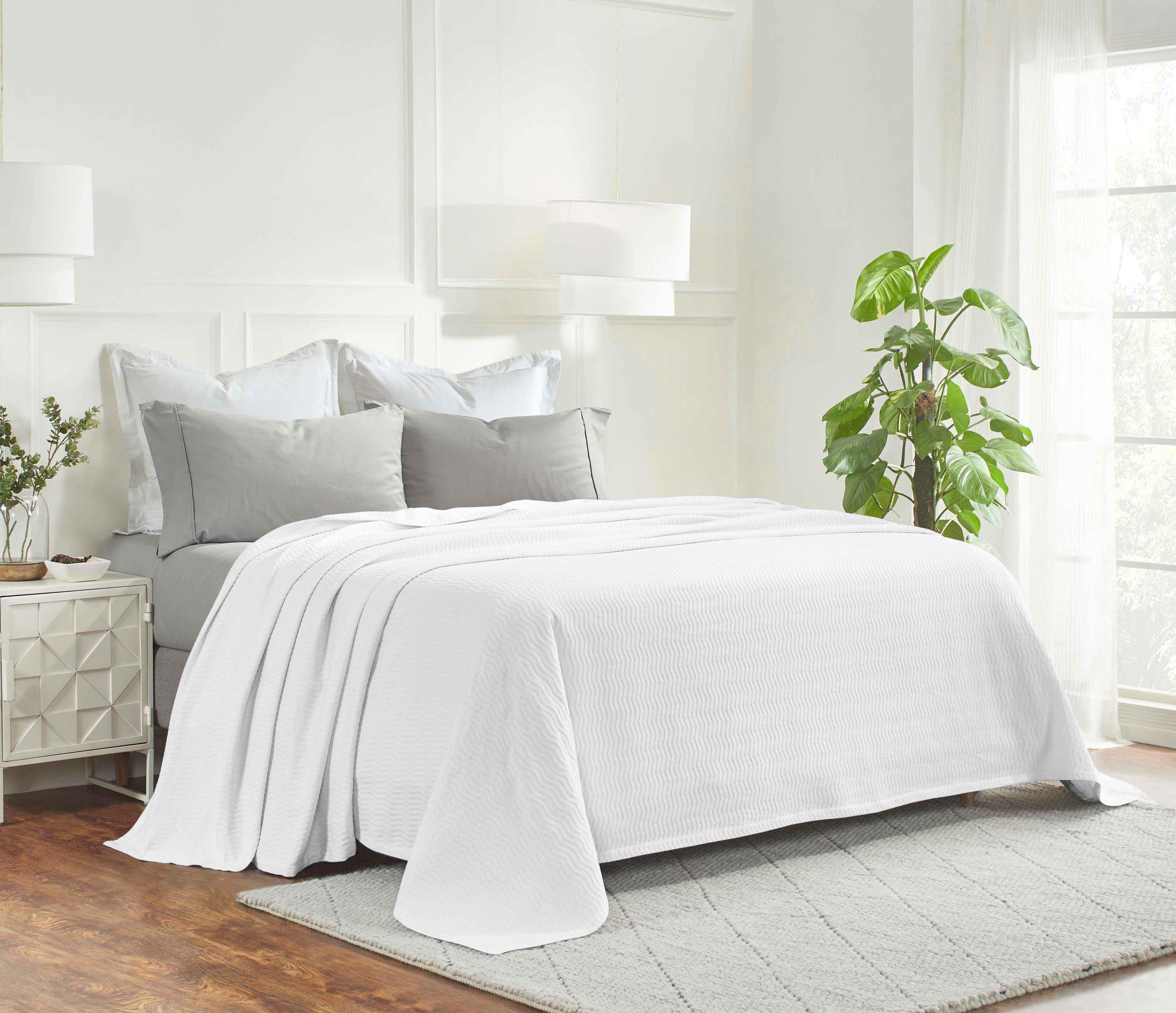 Jena Cotton Textured Chevron Lightweight Woven Blanket - Blanket by Superior Brand