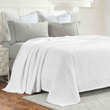 Jena Cotton Textured Chevron Lightweight Woven Blanket - Blanket by Superior Brand