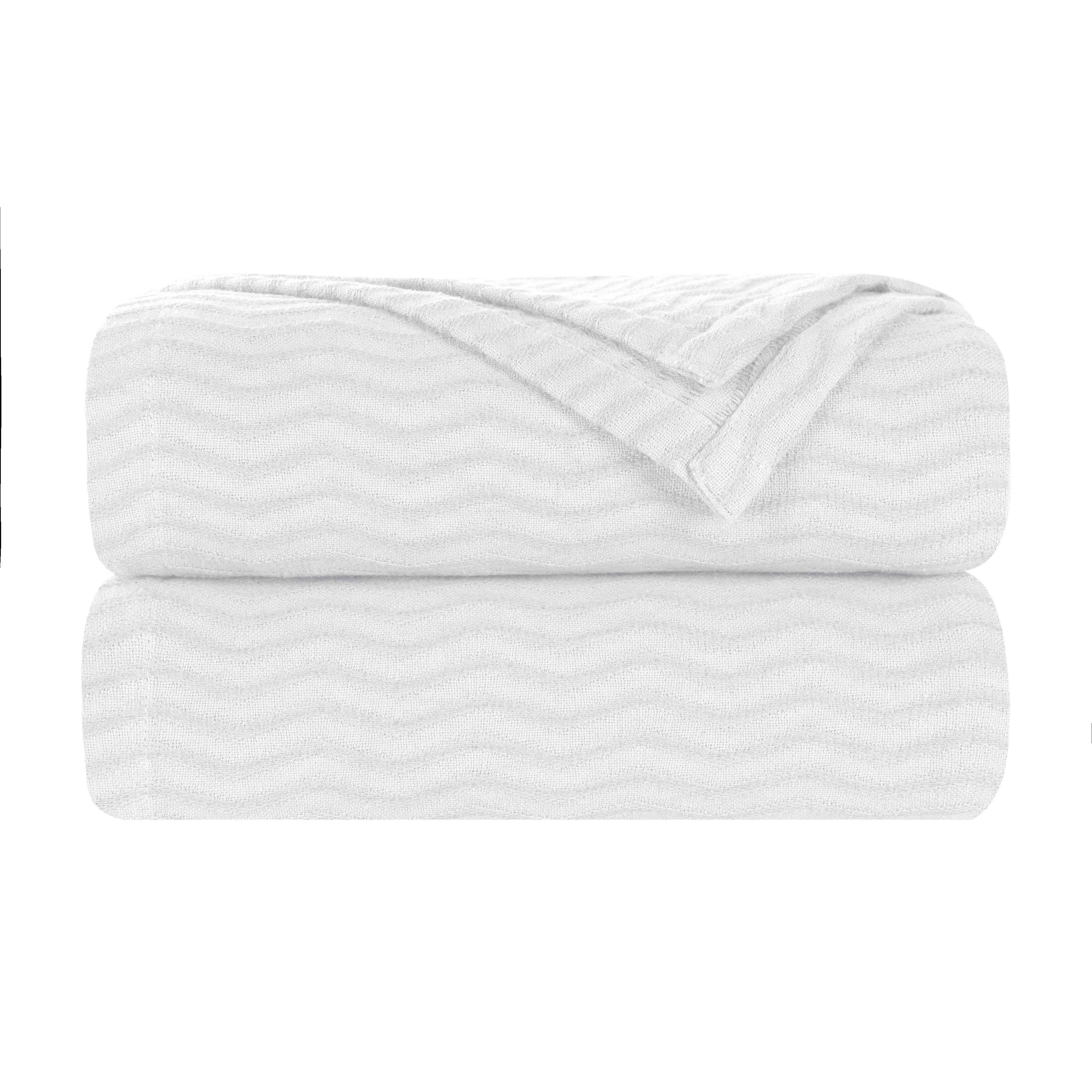 Jena Cotton Textured Chevron Lightweight Woven Blanket - Blanket by Superior Brand