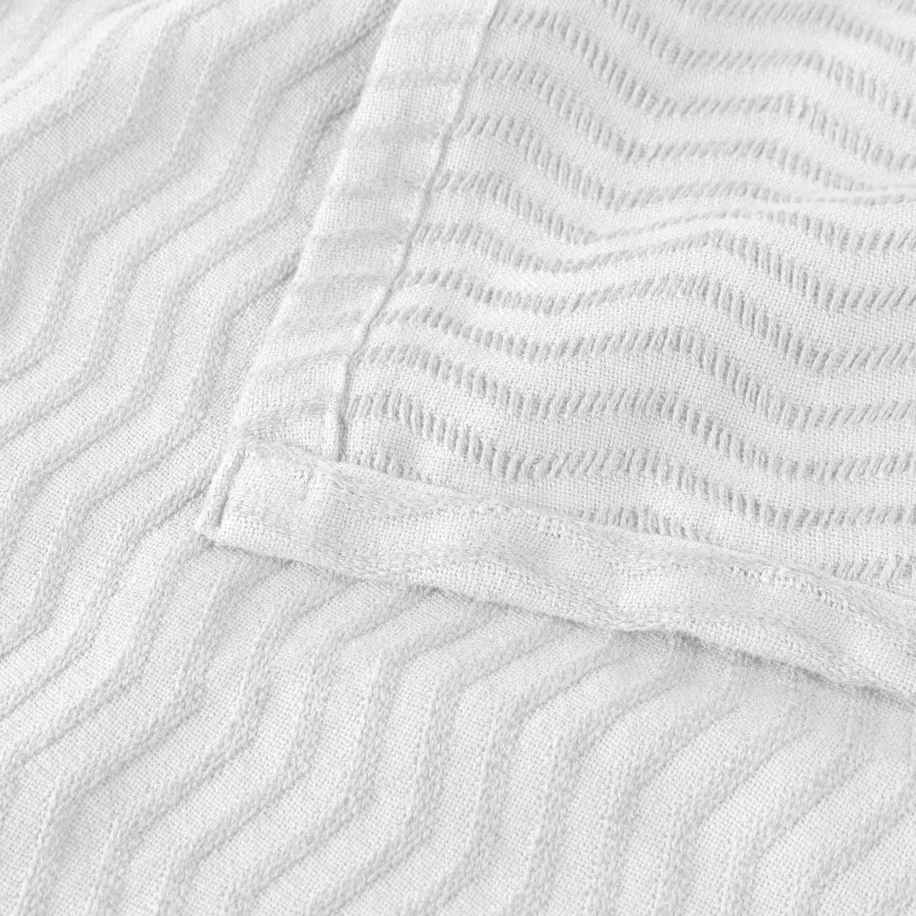 Jena Cotton Textured Chevron Lightweight Woven Blanket - Blanket by Superior Brand