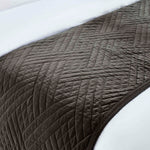 Karina Cotton Velvet Lightweight Geometric Quilt and Pillow Sham Set - Quilt Set by Superior Brand