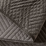 Karina Cotton Velvet Lightweight Geometric Quilt and Pillow Sham Set - Quilt Set by Superior Brand