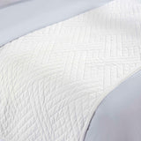 Karina Cotton Velvet Lightweight Geometric Quilt and Pillow Sham Set - Quilt Set by Superior Brand